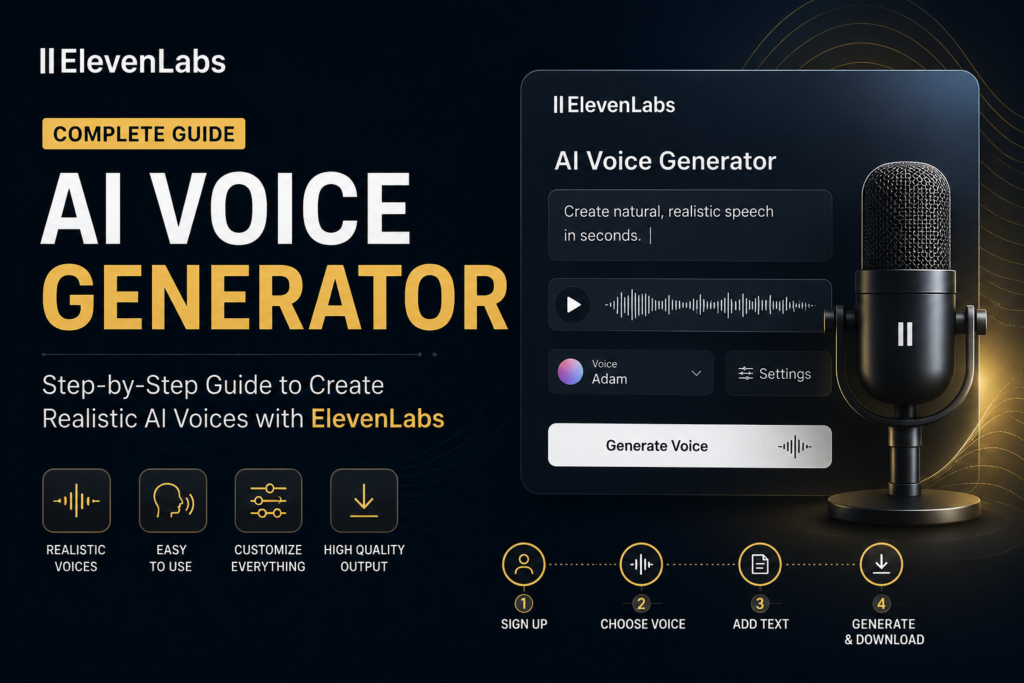 AI Voice Generator Text to Speech: Complete Beginner’s Guide to ElevenLabs (2026)
