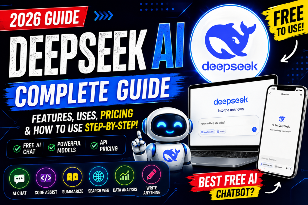 DeepSeek AI Guide 2026: Login, Features, Uses & How to Use