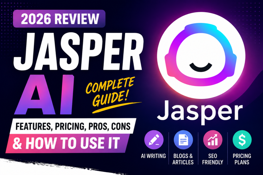 Jasper AI Review 2026: Features, Pricing, Pros, Cons & How to Use It