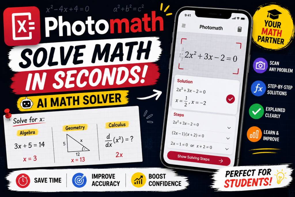 Photomath Review 2026: Features, Pricing, Pros, Cons & How to Use It