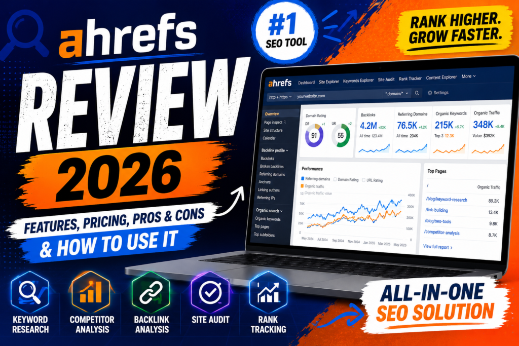 Ahrefs Review 2026: Features, Pricing, Pros, Cons & How to Use It