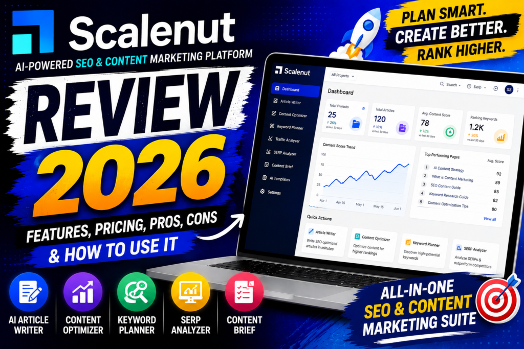 Scalenut Review 2026: Features, Pricing, Pros, Cons & How to Use It
