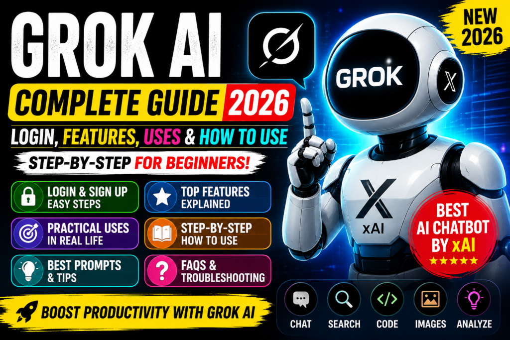 Grok AI Guide 2026: Complete Login, Features & How to Use