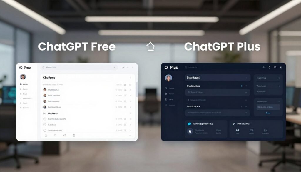 chatgpt free vs plus