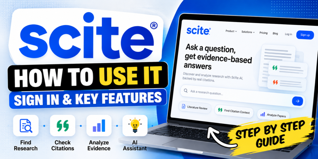 Scite AI: How to Use It, Sign In & Key Features