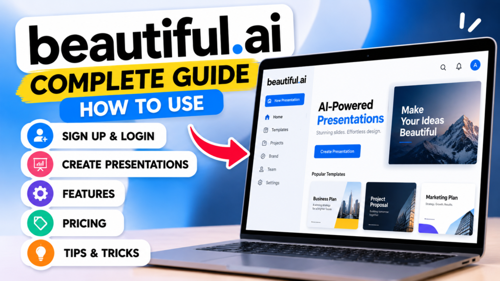 Beautiful.ai: How to Use, Sign In & Create AI Presentations