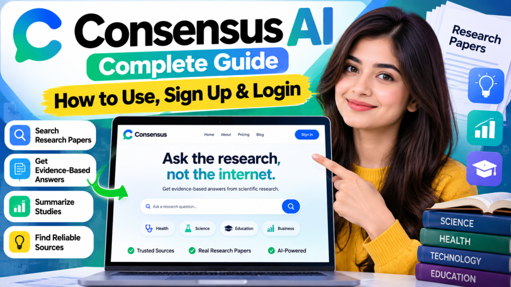 Consensus AI: Complete Guide to Sign Up, Login & Use