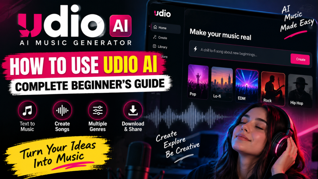 Udio AI: How to Use Udio to Create Music – Complete Beginner’s Guide