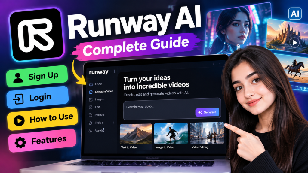 Runway AI: How to Sign Up, Login, and Use It